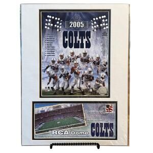 Indianapolis Colts RCA Dome NFL USPS First Day Of Issue Stamp Photo Mat 2005